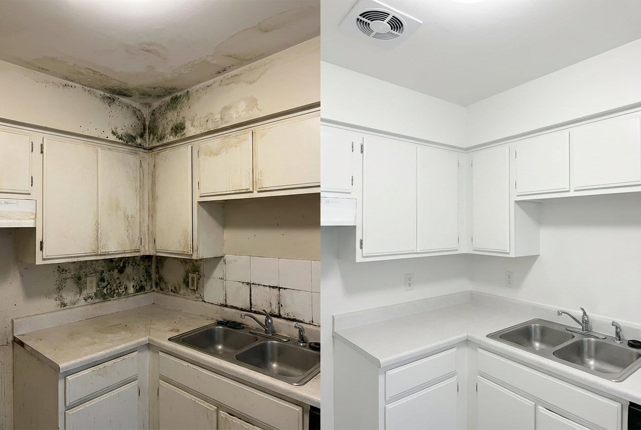 Mold Inspection & Moisture Assessment restoration — home kitchen of colonial residence in Englewood, NJ